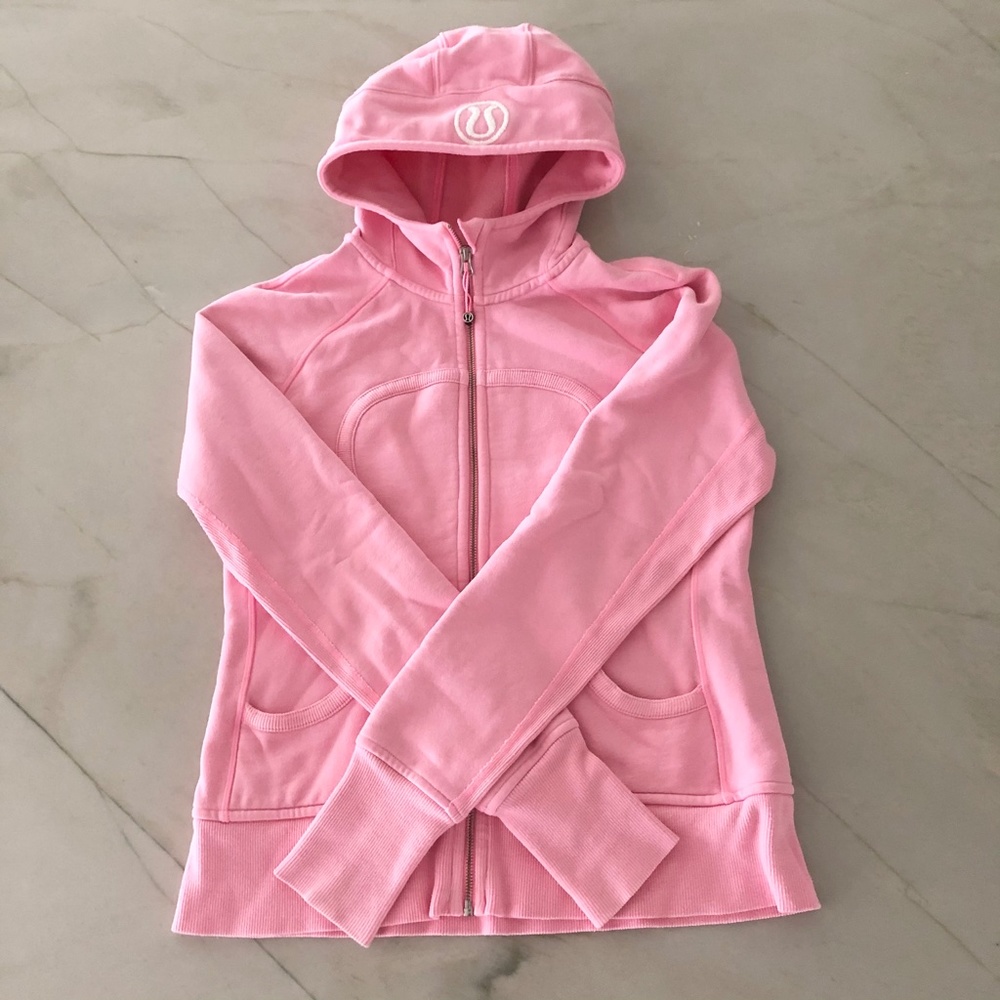Lululemon PINK remix scuba zipper hoody
